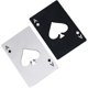 thumbnail image 1 of Bottle Opener Credit Card Size Pocket Opener Portable Stainless Steel Can Opener (2 Pack Black & Silver), 1 of 4