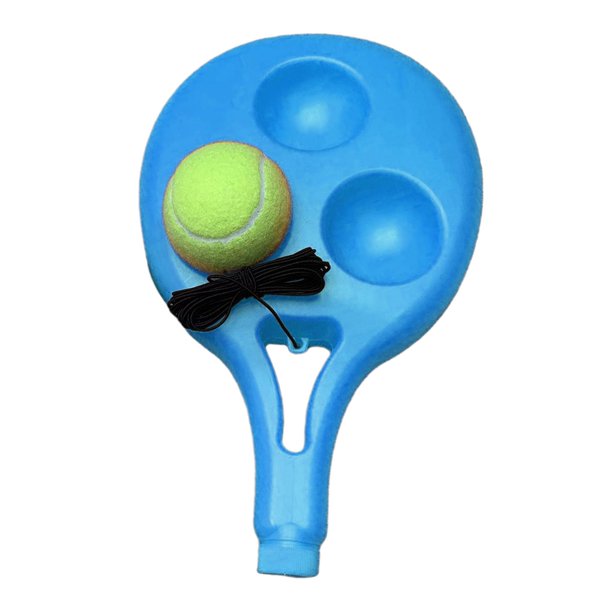 Entrenador de tenis, juego de reboteador de tenis con cuerda larga, mejora la velocidad, práctica de tenis, ayuda de entrenamiento de tenis para niños con 1 bola
