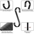 thumbnail image 3 of Set Of 12 S-hooks S-hook Black Metal Rust-proof S-shaped Hook For Kitchen Bathroom Bedroom Office And Garden(black), 3 of 5