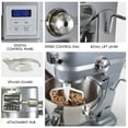 thumbnail image 3 of Kenmore Elite Heavy-Duty 6 Qt Bowl-Lift Stand Mixer, 600 Watts, with Flat Beater, Wire Whisk, Dough Hook, Stainless Steel Bowls, LED Light, Digital Countdown Timer, Metallic Gray, 3 of 7