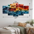 thumbnail image 4 of Designart "modern Wood Rainbows Delight III" Abstract Spirals Metal Wall Décor Set, 4 of 5