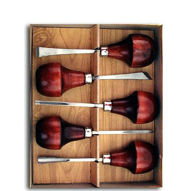 U J Ramelson No. 107 Wood Carving Tools set of 5