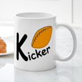 thumbnail image 3 of CafePress - Football Kicker Mugs - 11 oz Ceramic Mug - Novelty Coffee Tea Cup, 3 of 4