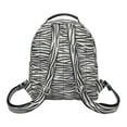 thumbnail image 5 of Daisy Rose Backpack Bag - Luxury PU Vegan Leather - Grey Zebra, 5 of 6
