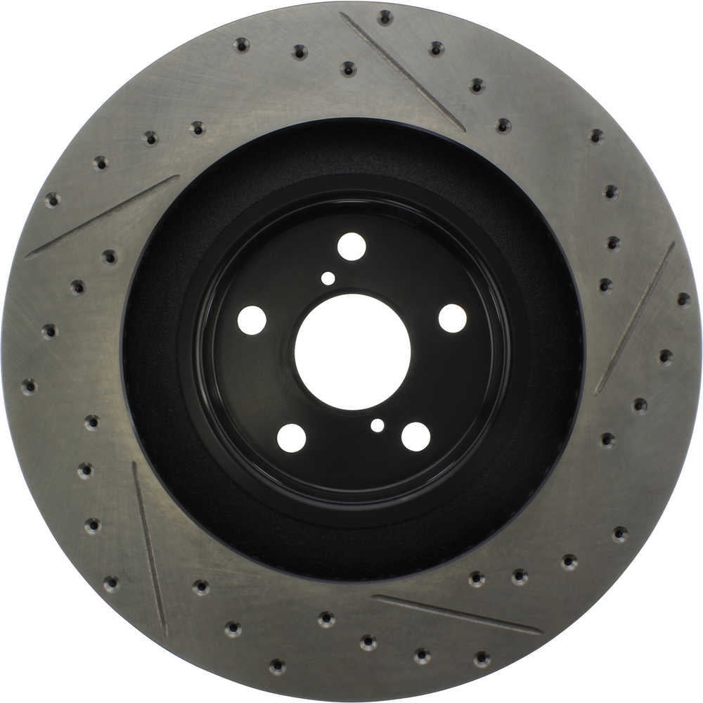 StopTech 13-18 Lexus GS350 Slotted & Drilled Front Right Rotor Fits select: 2015 LEXUS RC, 2016-2019 LEXUS GS 350 BASE/350 F-SPORT