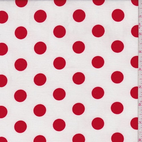 polka dot knit fabric