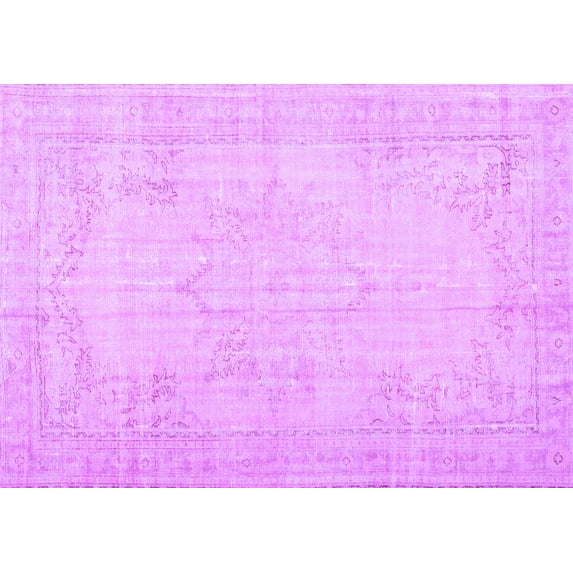 Ahgly Company Indoor Rectangle Persian Purple Traditional Area Rugs, 2' x 5'