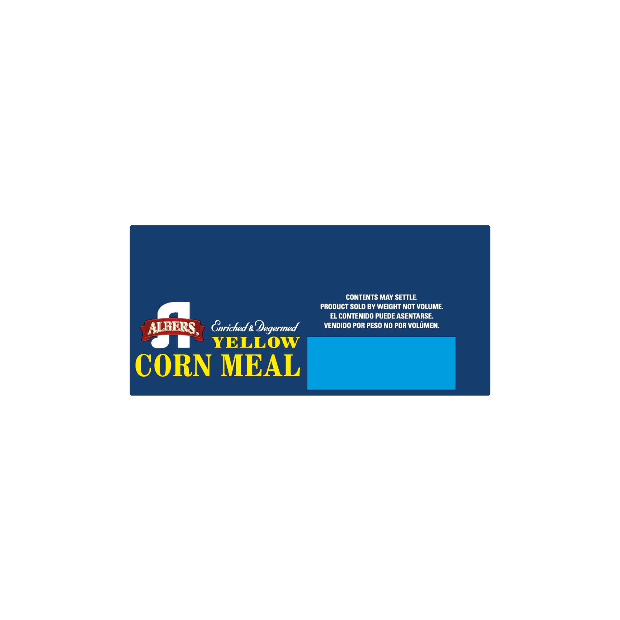 Albers Yellow Corn Meal, Naturally Fat Free, 40 oz Box