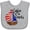 AC-Heather Grey, variant on Inktastic Lake of the Ozarks Sailboat Boys or Girls Baby Bib