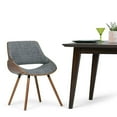 thumbnail image 2 of WyndenHall  Malone Mid Century Modern Bentwood Dining Chair Grey With Wood Back 22.8" D x 20.9" W x 30.9"H Wood Finish, 2 of 5