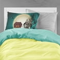 thumbnail image 2 of Halloween Scary Dachshund Chocolate Fabric Standard Pillowcase, 2 of 2