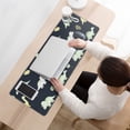 thumbnail image 3 of Long Mouse Pads for Desk,DarkBlue Cartoon Dinosaurs Leaves Desk Mats on Top Of Desks, Desk Mouse Pad Extra Large with 3mm Non-Slip Base and Stitched Edge for Gaming,Work,Home 31.5"x11.8", 3 of 5