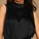 thumbnail image 3 of Vestidos de Fiesta Elegantes de noche largo con abertura lateral y cuello falso para mujer para cóctel Ygjytge Negro T L para Mujer, 3 of 7