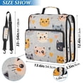 thumbnail image 2 of FORMRS Zipper Binder with Shoulder Strap 2-inch Ring 500 Sheet Capacity File Bag, Cute Cartoon Cat, 2 of 5