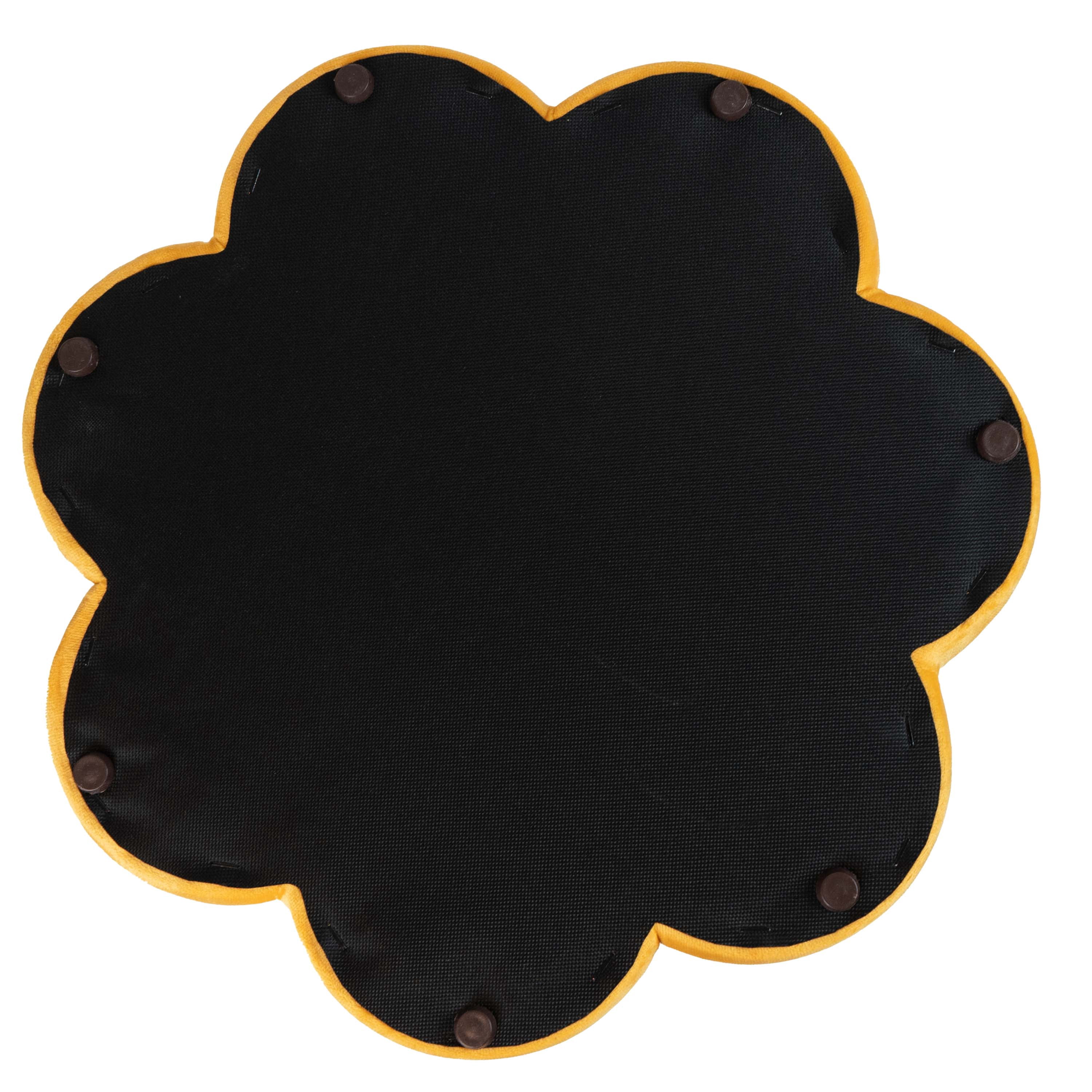 Mainstays Kids Flower Petal Ottoman, Yellow