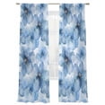 thumbnail image 7 of Blue Floral Spring Sheer Curtains 96 Inch Length 2 Panels Set, Watercolor Art Elegant Botanical Voile Window Treatment Semi Sheer Long Curtains Drapes for Bedroom/Living Room/Kitchen 52"x96"x2, 7 of 7