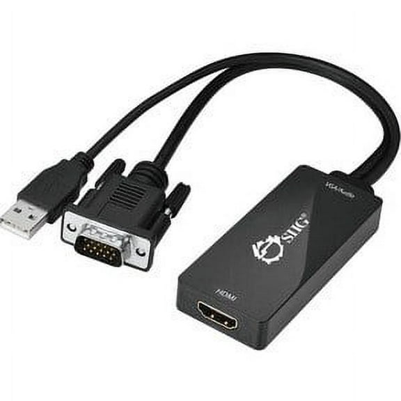 PORTABLE VGA AND USB AUDIO TO HDMI CONVERT VGA OUTPUT TO HDMI