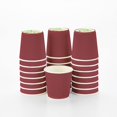 thumbnail image 1 of Restaurantware Ripple Wall Coffee Cups 25 Count 4 Ounce Insulated Crimson Paper Cups, Rolled Rim Spill-Resistant Disposable Paper Non-Slip for Coffee, Beverages, 1 of 8