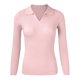 thumbnail image 2 of Suéter térmico de manga larga Gibobby color sólido para mujer cuello con fondo Rosa S, 2 of 5
