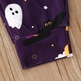 thumbnail image 3 of Gibobby Mono Bombachos con correa de mono de calabaza de Halloween de dibujos animados para niños y niñas pequeñas(Morado， 1-2 Años), 3 of 5