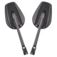 thumbnail image 3 of Espejos retrovisores (1 par) elegantes para motocicletas y scooters. Compatible con tornillos M8 y M10. Oval, 3 of 9