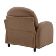 thumbnail image 3 of Miekor Furniture Vitoria Curved Sofa LSF Teddy Fabric W/Pillow -Camel No.8155, 3 of 6