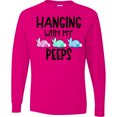 thumbnail image 3 of Inktastic Easter Hanging with My Peeps Pastel Bunnies Long Sleeve T-Shirt, 3 of 5