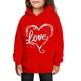 thumbnail image 1 of Sudaderas con capucha para niños y niñas, sudaderas casuales de manga larga, lindas sudaderas de gran tamaño con bolsillo de polar, chaquetas para niñas, 1 of 4