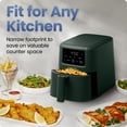 thumbnail image 4 of Chefman TurboFry 3-in-1 Air Fryer, 450°F Max Temp with 3.5 Qt. Nonstick Basket – Green, 4 of 8