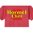 thumbnail image 5 of Hormel Chili Vintage Logo Crew Neck Short Sleeve Red Heather Women's T-shirt-Medium, 5 of 5