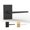 Matte Black, variant on Mega Handles Apex Dummy Door Handles - 2 Pack Heavy Duty Black Handle for Hallway and Closet Doors - Matte Black