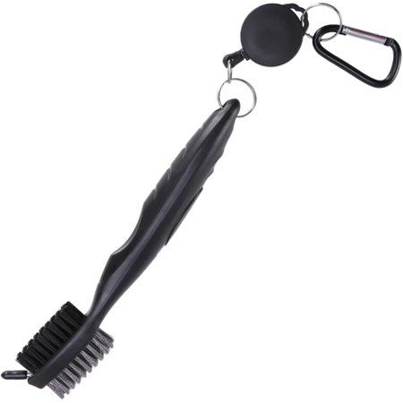 2 Painting Brush Cleaner Hair Brush Cleaner Golf Skort Black Club Brushes Nylon Cleaning Tool for Club Groove Cleaner Cleaning Brush Detergent Accessories Double Sided Ball Head