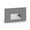 Graphite, variant on Wac Lighting Wl-Led100 Ledme 5" Wide Led Step And Wall Light - Graphite / Red Lens