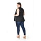 thumbnail image 3 of Chaleco elegante con cinto Roman Fashion /Tallas Extras, 2557 (Negro) negro 40, 3 of 6