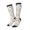 thumbnail image 2 of Daiia Sports Socks Cartoon Animals Printed Novelty Crew Socks for Men Women Knee High Socks Cotton Socks Soft & Breathable Support Unisex Socks, 2 of 9