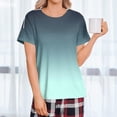 thumbnail image 6 of Women's Post Shoulder Surgery Shirts Short Sleeve Snap-Open Arm Shoulder Recovery Shirt Casual Loose Adaptive Blouses,S, 6 of 8