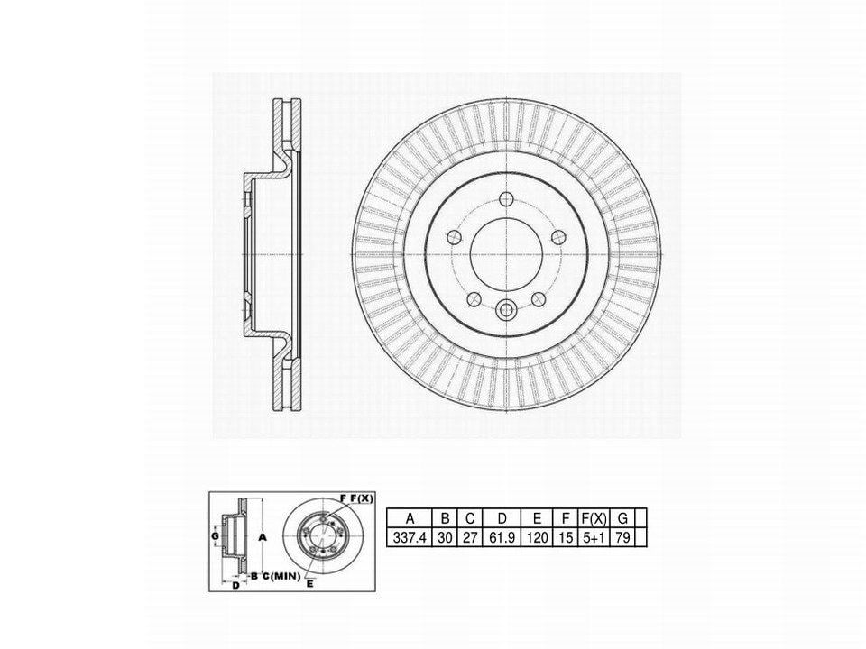 Winstop Brake Rotor, Front WS244691, Land Rover Range Rover Sport 2009-2006