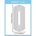 thumbnail image 6 of Geometric Theme Carbon Steel Cutting Dies Stencils for DIY Scrapbooking Photo Album Decorative Embossing Paper Card Rectangle 160x69x0.8mm, 6 of 8