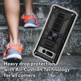 thumbnail image 2 of Cass Creations Case Compatible for Google Pixel 7 Pro, Military Grade Armor Case Hybrid Kickstand Phone Cover - Black, 2 of 5