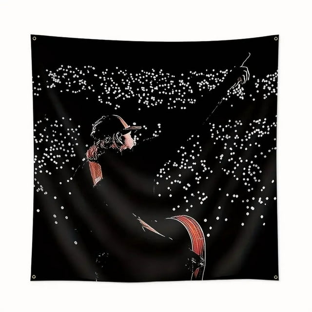 Tapicería de pared para guitarra, música, 150 x 90 cm, microtela, fibra