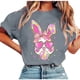 thumbnail image 1 of Tops de Manga Corta de Verano para las Mujeres Imprimir Blusa de Cuello Redondo, Moda Ligera de Poliéster Spandex, 1 of 6