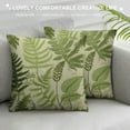 thumbnail image 3 of COMIO  Throw Pillow Covers Green Leaf Floral in Vintage Style Leaves and Herbs Botanical Boxwood Seeded Eucalyptus Fern Maidenhair Pillow Case, 3 of 5