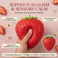 thumbnail image 3 of Jumbo Strawberry Squish Toys, 15" Dumpling Taba Squish Toys, Stress Balls, Gifts, 3 of 9