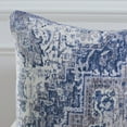 thumbnail image 3 of Safavieh Zeru 22" x 22" Rustic Chenille Decorative Pillows, Blue/Beige (Set of 2), 3 of 4
