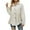 Beige, variant on ICHUANYI Womens Solid Corduroy Shirts 2023 Fall Long Sleeve Button Down Lapel Blouses V Neck Casual Loose Tops