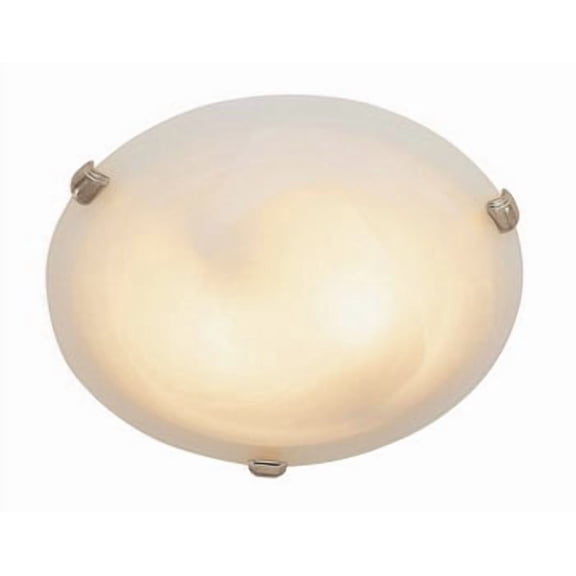 Bel Air Lighting Cracka 4 in. H X 12 in. W X 12 in. L Brushed Nickel Silver Ceiling Fixture