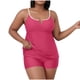 thumbnail image 3 of Camisetas Casuales de las Mujeres de Color Sólido de Gran Tamaño, Camisetas Largas con Cojín de Pecho para el Uso Diario, Conjunto de Cubierta de Traje de Baño de Verano, 3 of 7