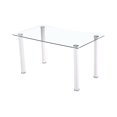 thumbnail image 3 of Topline Home Furnishings White 5pc Dining Set, 3 of 4
