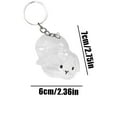 thumbnail image 3 of Eliaeconx Rabbit Hair Collection Capsule Memorial Pendant Cute Keychain Suitable For Rabbit Enjoyment Suitable For Daily Decoration (D), 3 of 5