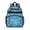 Football and Star Brightblue Pattern, variant on Football and Splash Blue Pattern Cute School Backpack Bag for School with Padded Back and Adjustable Shoulder Straps 15.25"x11.5"x5.25"